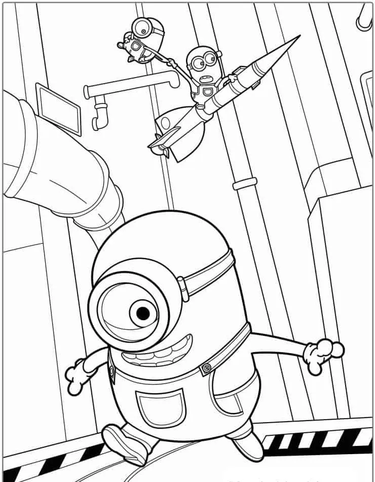Minion Printable Coloring Book Pdf - 21