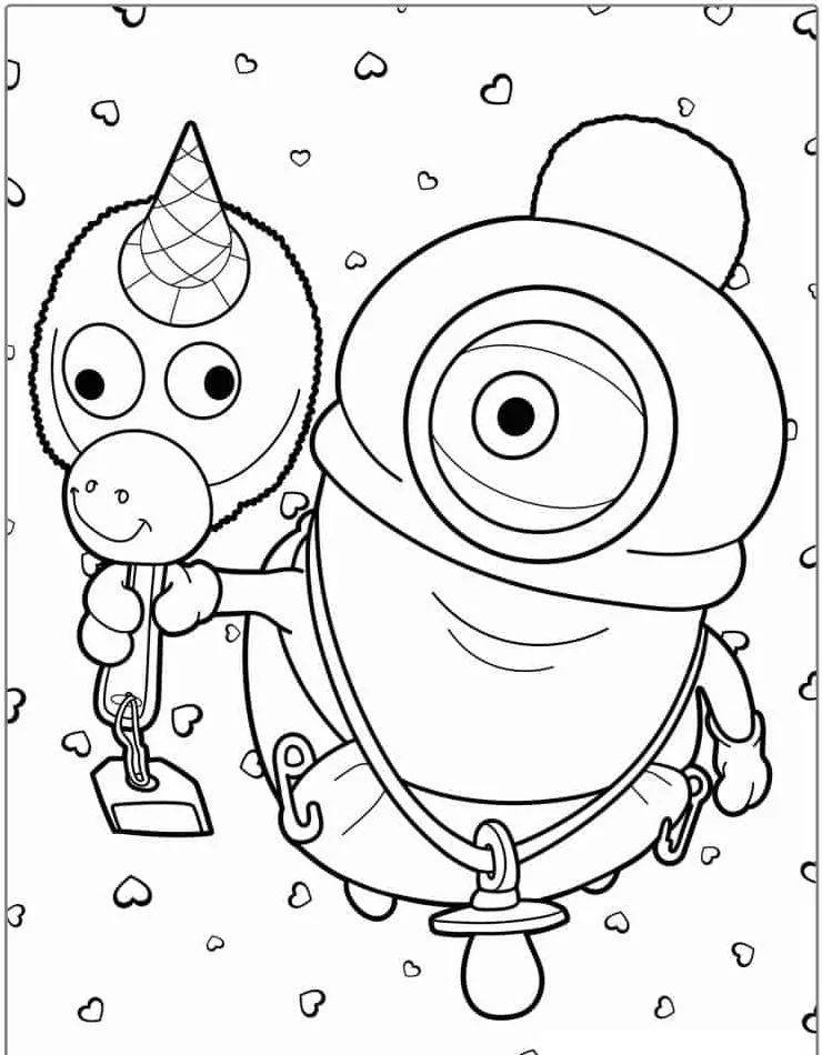Minion Printable Coloring Book Pdf - 22