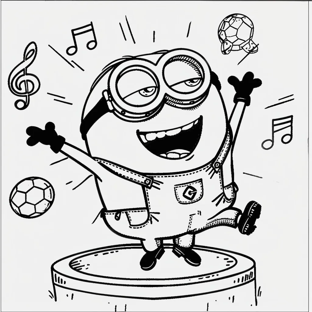 Minion Printable Coloring Book Pdf - 23