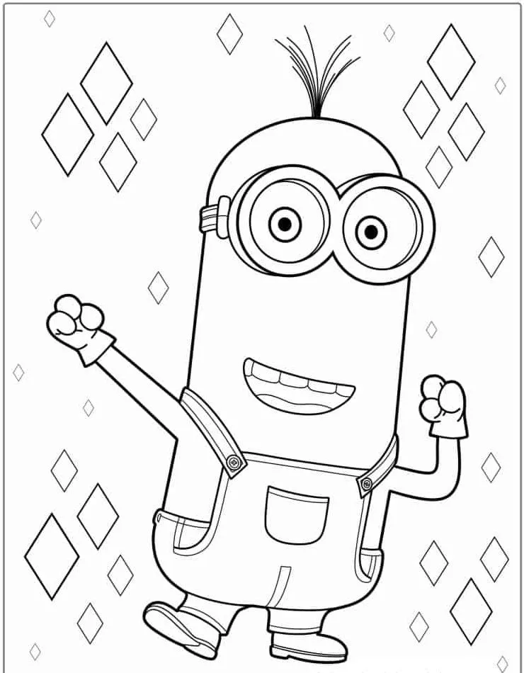 Minion Printable Coloring Book Pdf - 2