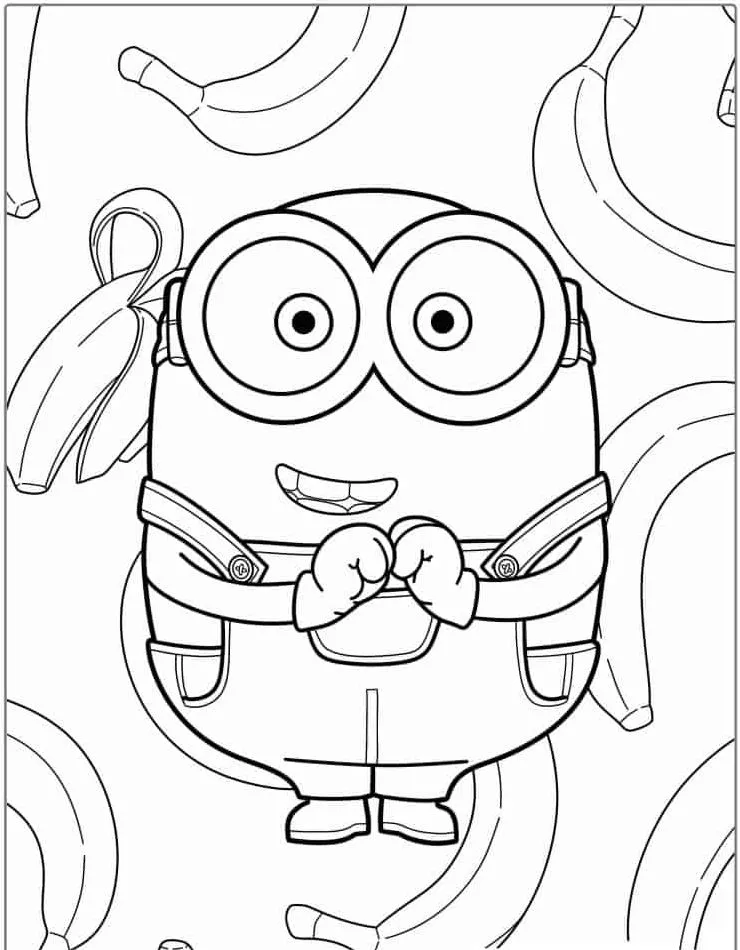 Minion Printable Coloring Book Pdf - 25