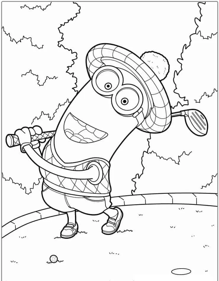 Minion Printable Coloring Book Pdf - 27