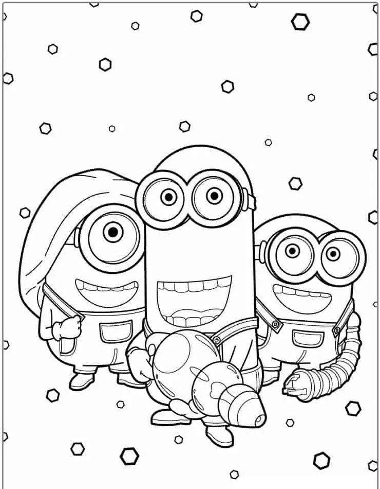 Minion Printable Coloring Book Pdf - 28