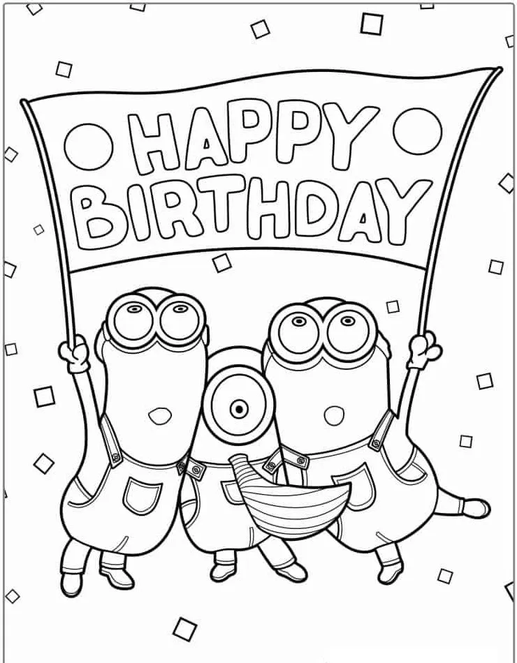 Minion Printable Coloring Book Pdf - 30