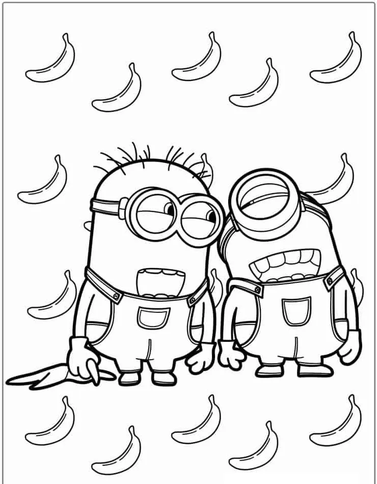 Minion Printable Coloring Book Pdf - 32