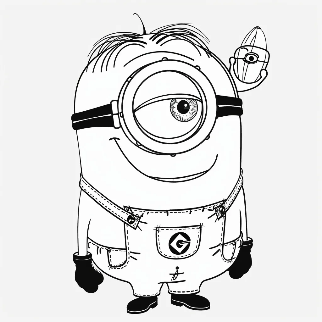 Minion Printable Coloring Book Pdf - 34