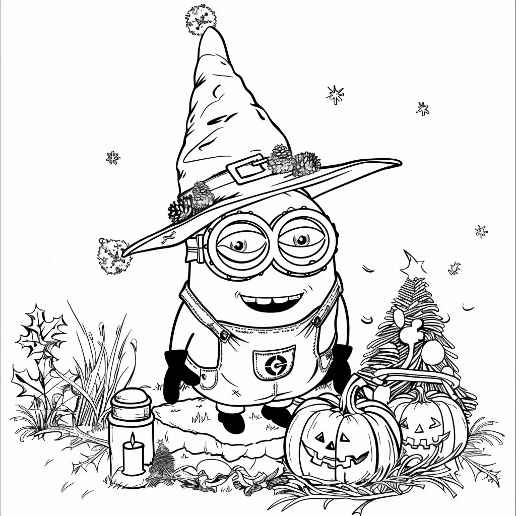 Minion Printable Coloring Book Pdf - 36