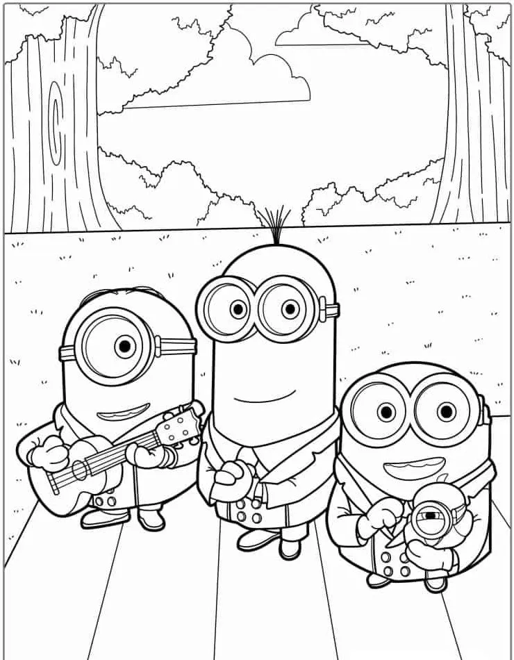 Minion Printable Coloring Book Pdf - 0