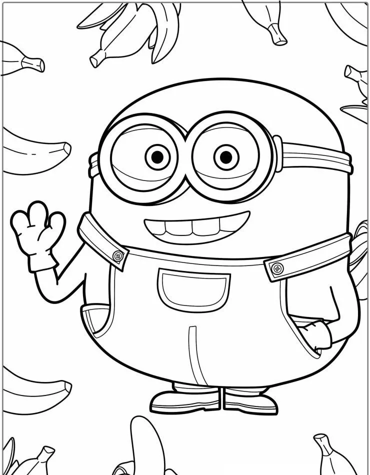 Minion Printable Coloring Book Pdf - 1
