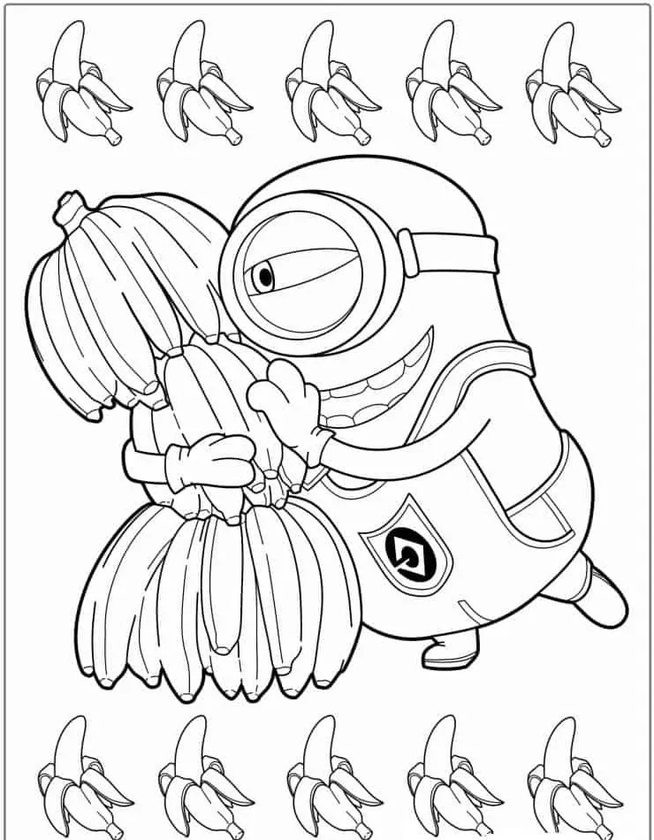 Minion Printable Coloring Book Pdf - 2