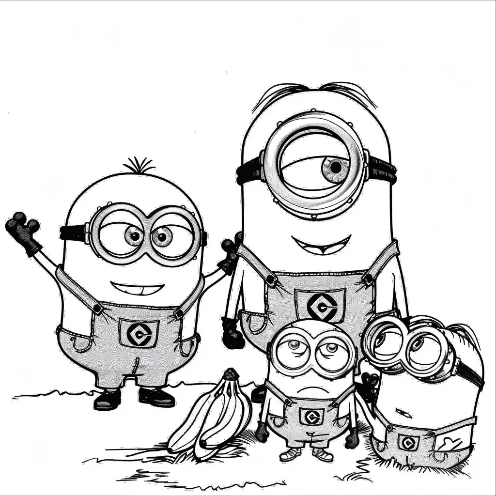 Minion Printable Coloring Book Pdf - 3
