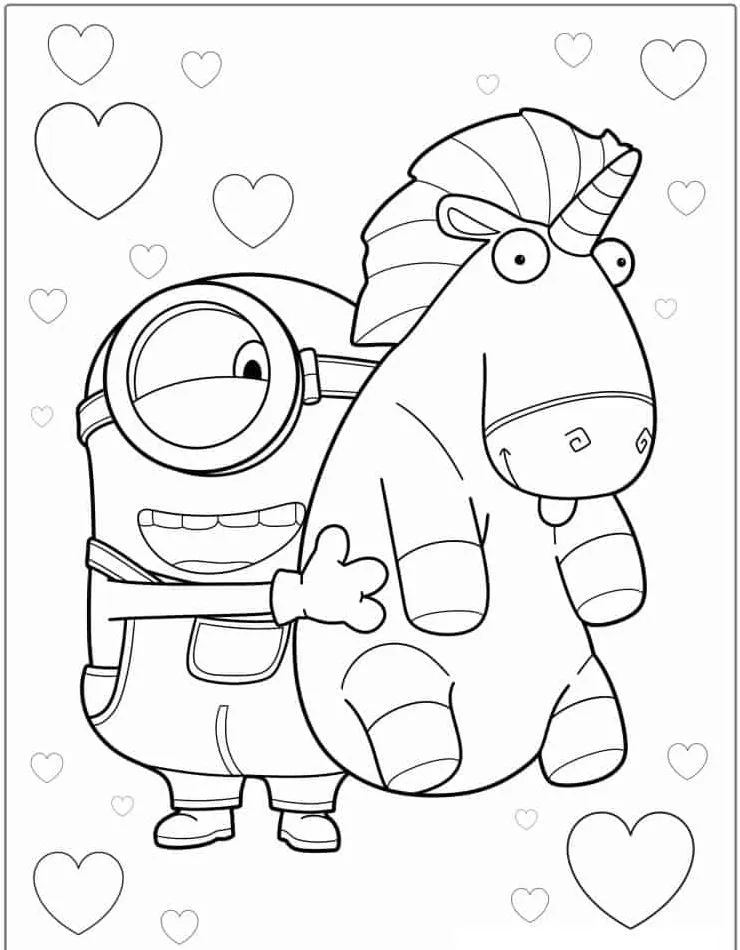 Minion Printable Coloring Book Pdf - 4