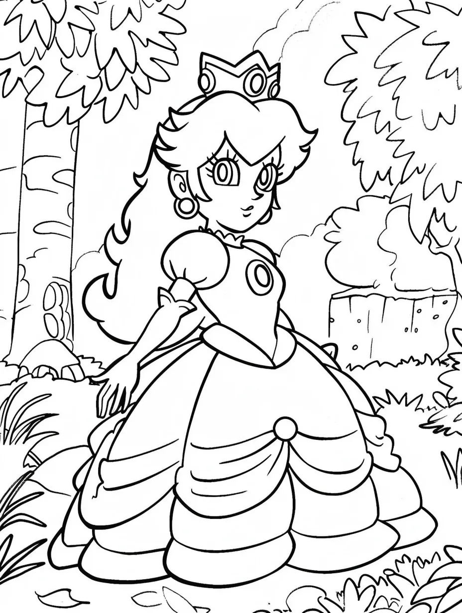 Princess Printable Coloring Book Pdf - 7