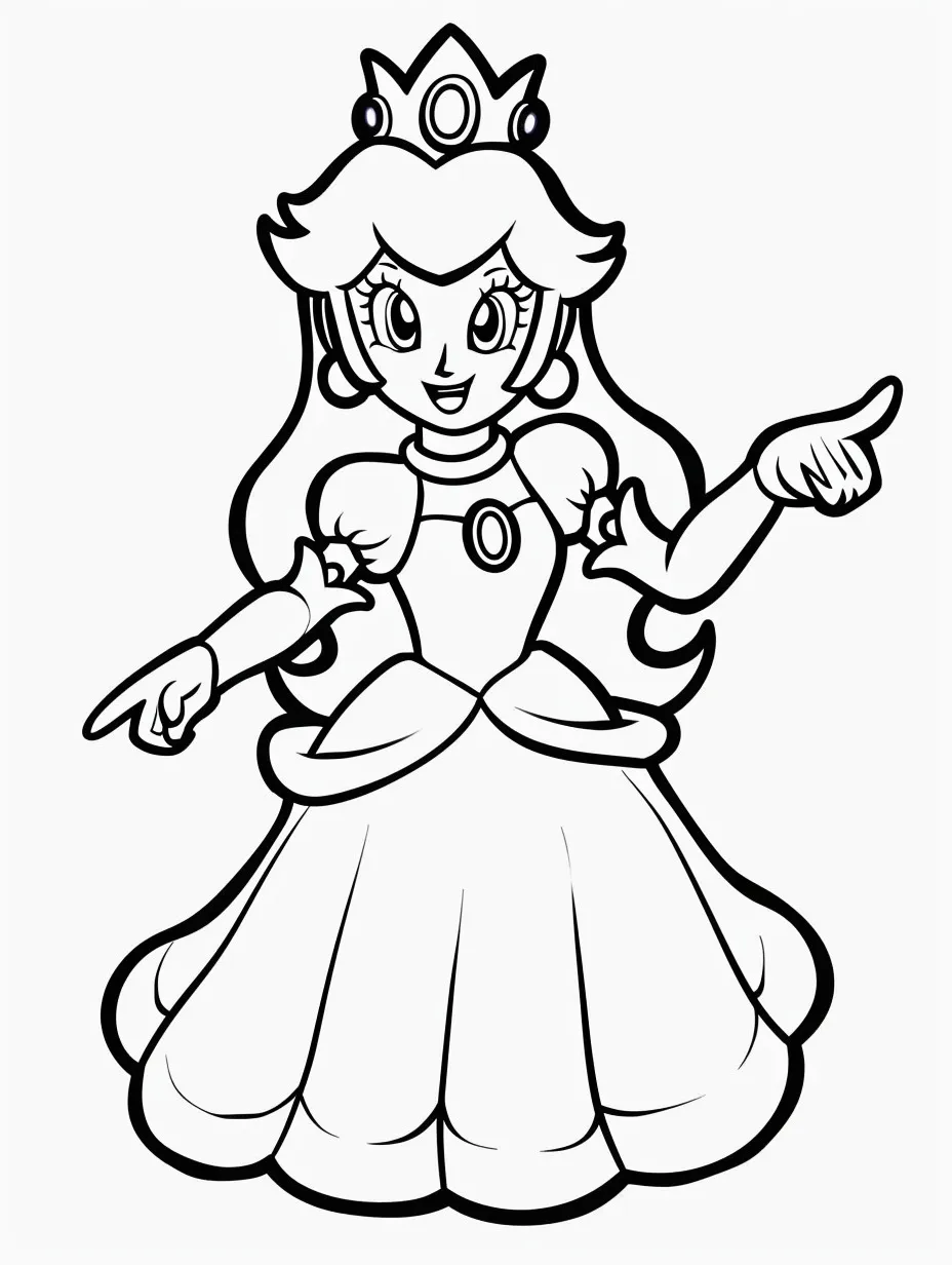Princess Printable Coloring Book Pdf - 14