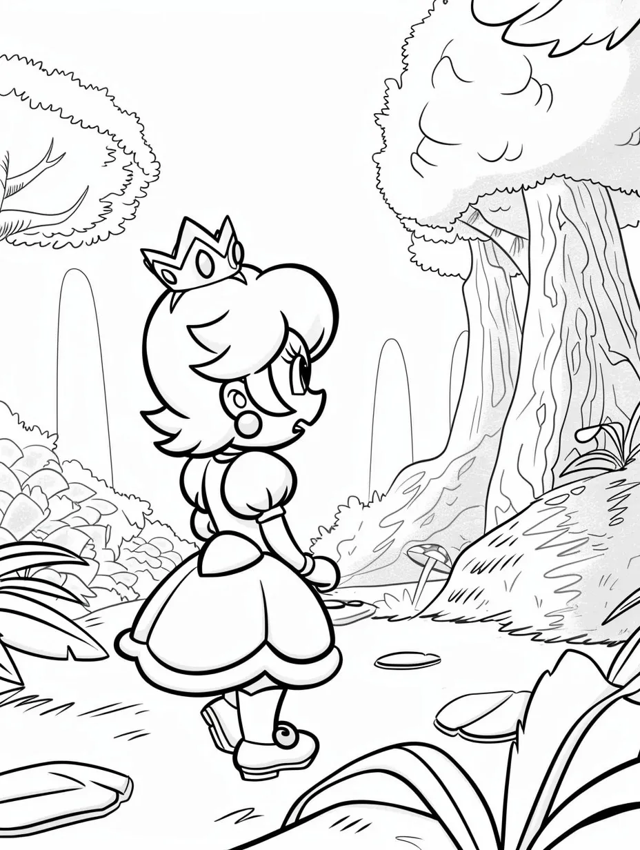 Princess Printable Coloring Book Pdf - 1
