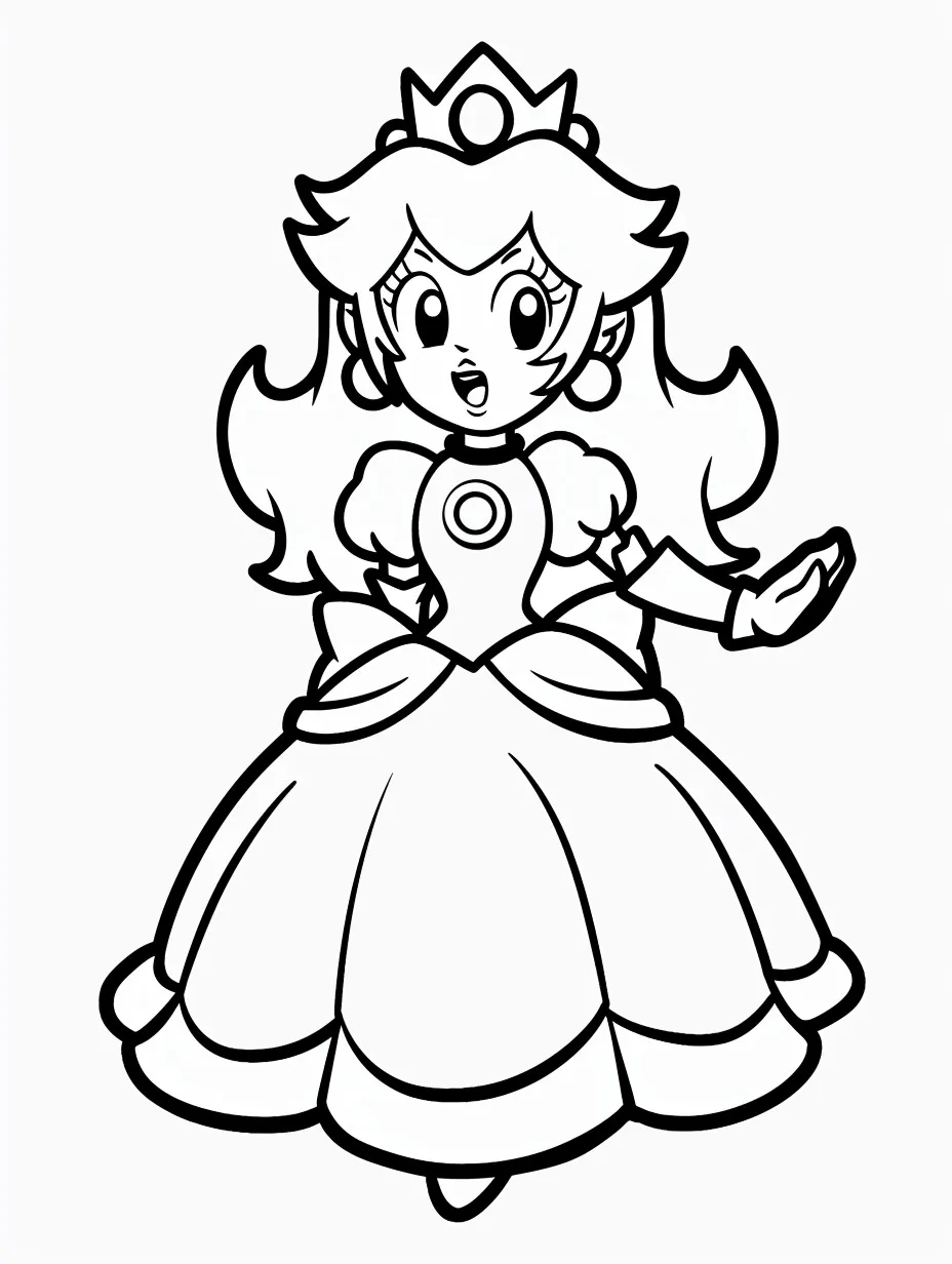 Princess Printable Coloring Book Pdf - 16