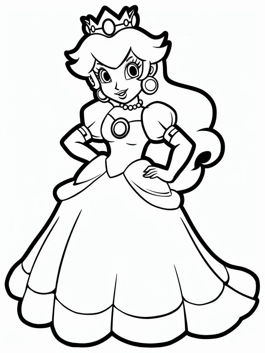 Princess Printable Coloring Book Pdf - 17