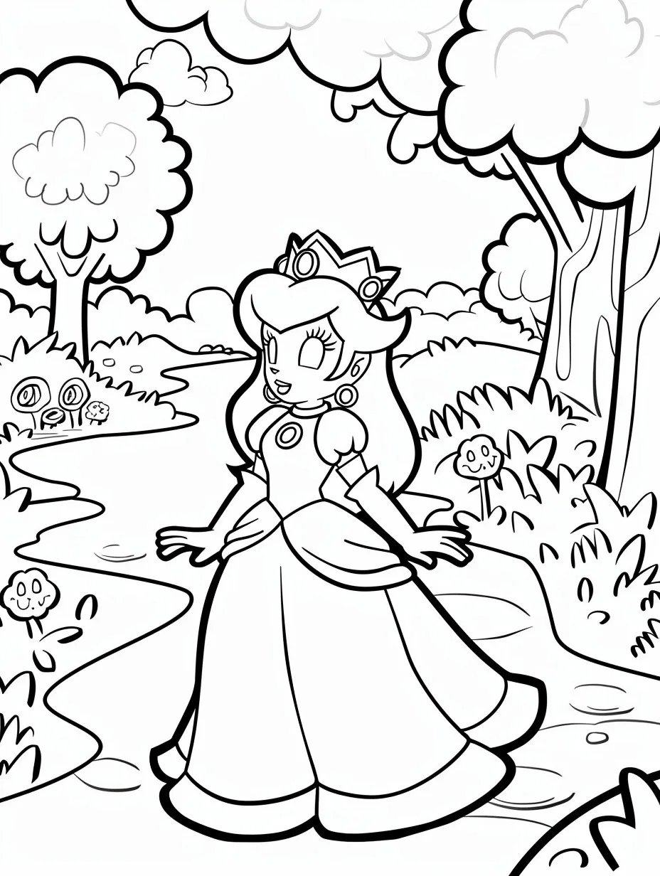 Princess Printable Coloring Book Pdf - 2
