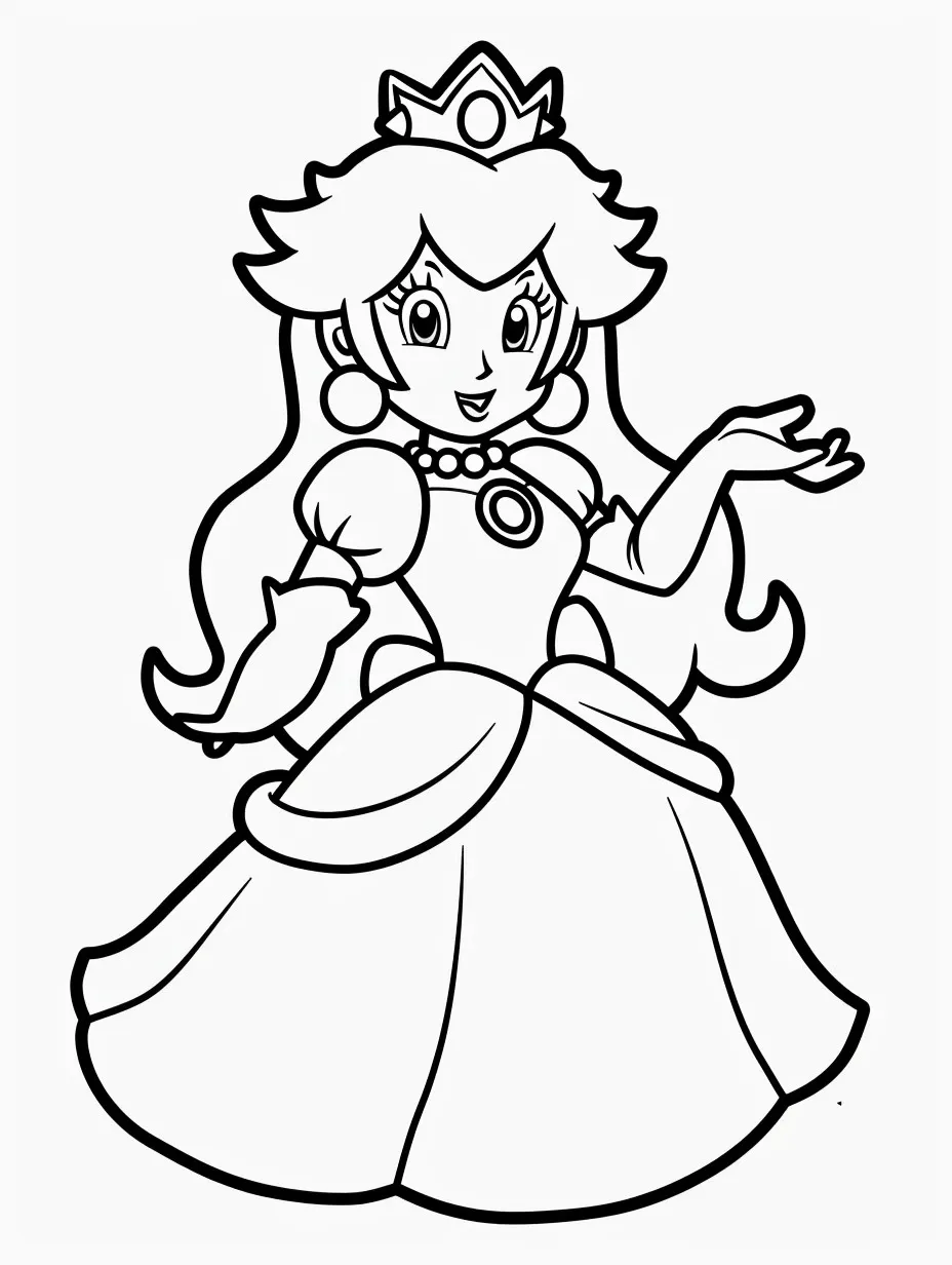 Princess Printable Coloring Book Pdf - 3