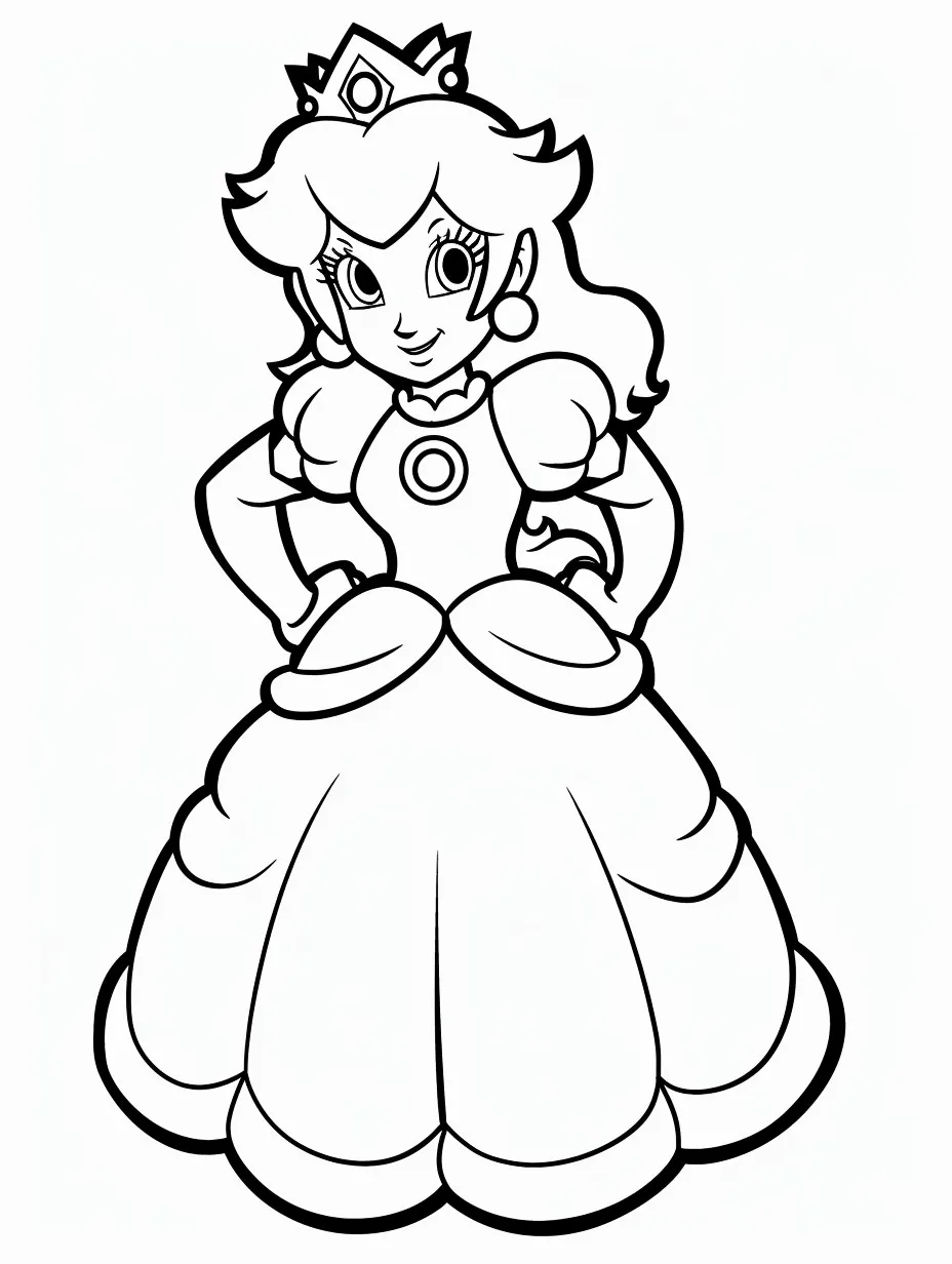 Princess Printable Coloring Book Pdf - 1