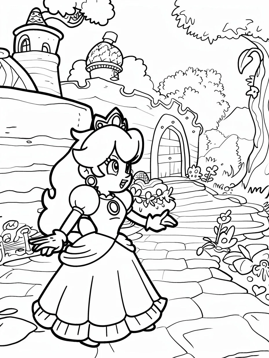Princess Printable Coloring Book Pdf - 2
