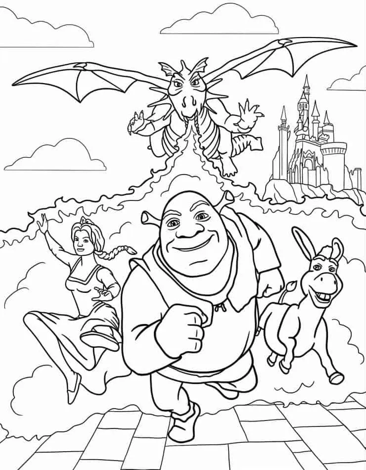 Shrek Coloring Pages: A World of Adventure and Fun for Kids - 7