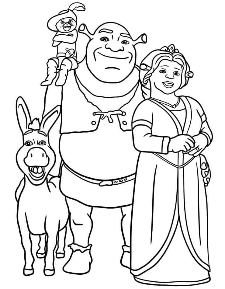 Shrek Coloring Pages: A World of Adventure and Fun for Kids - 26