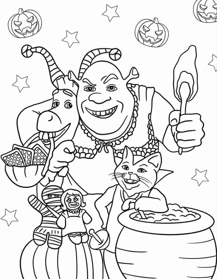 Shrek Coloring Pages: A World of Adventure and Fun for Kids - 40