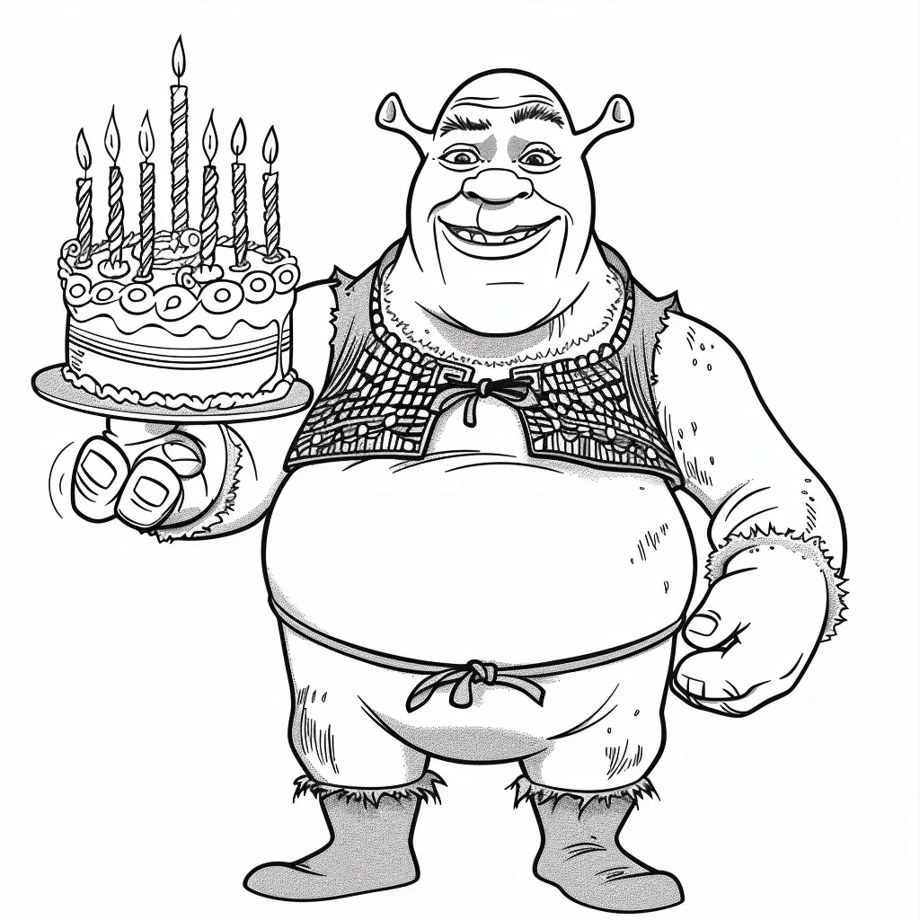 Shrek Coloring Pages: A World of Adventure and Fun for Kids - 1