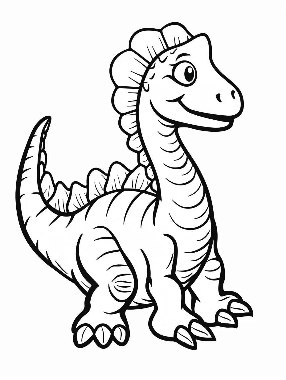 Explore the Prehistoric World with Spinosaurus Coloring Pages - 7