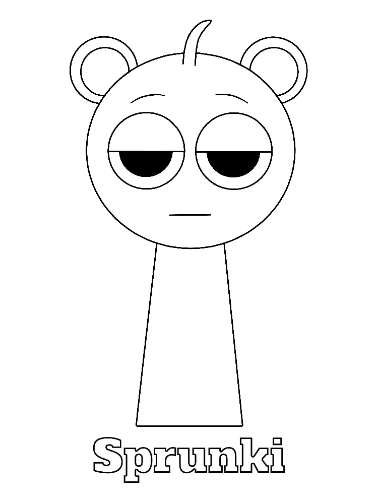 Sprunki Printable Coloring Book Pdf - 5