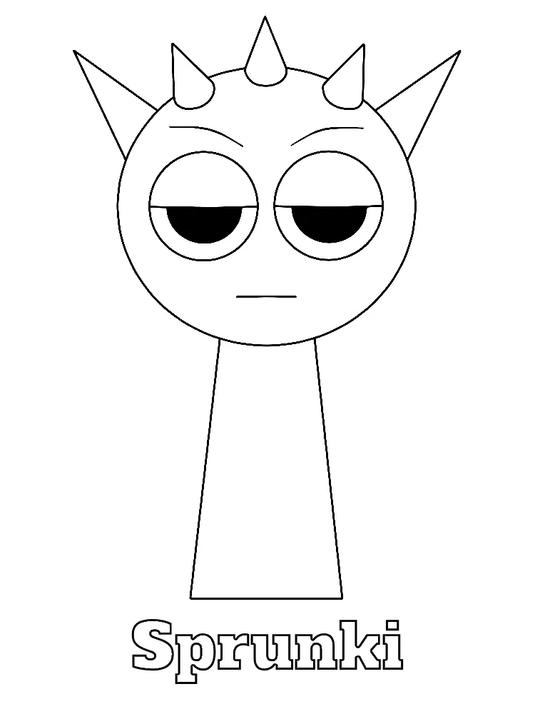 Sprunki Printable Coloring Book Pdf - 6
