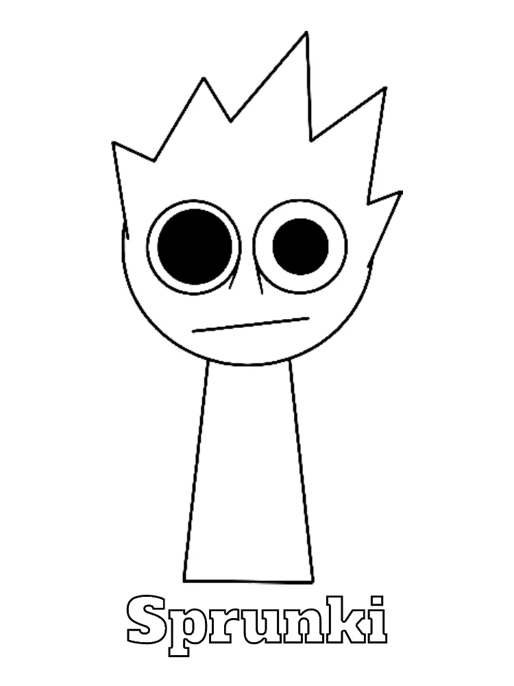 Sprunki Printable Coloring Book Pdf - 8