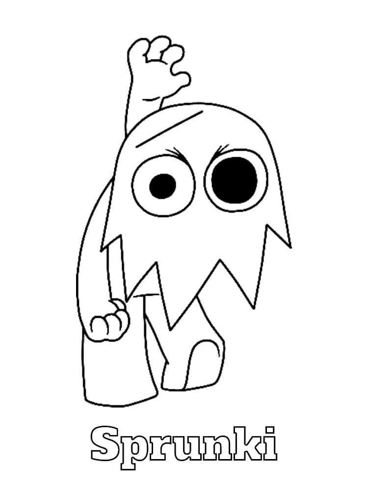 Sprunki Printable Coloring Book Pdf - 10