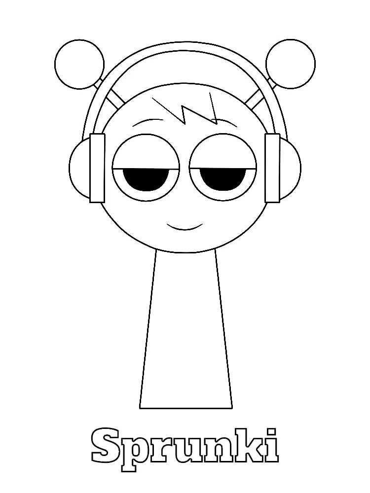 Sprunki Printable Coloring Book Pdf - 11