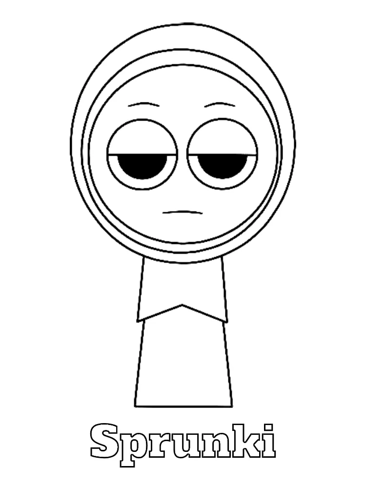 Sprunki Printable Coloring Book Pdf - 13