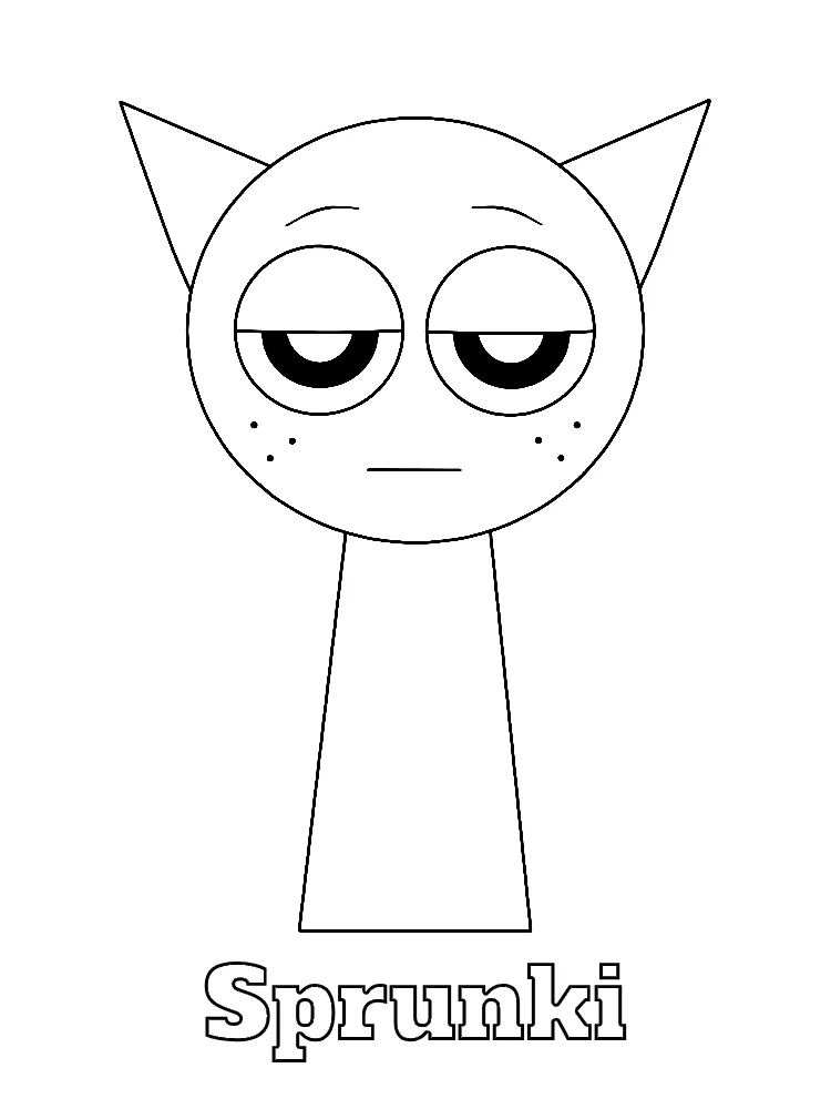 Sprunki Printable Coloring Book Pdf - 14
