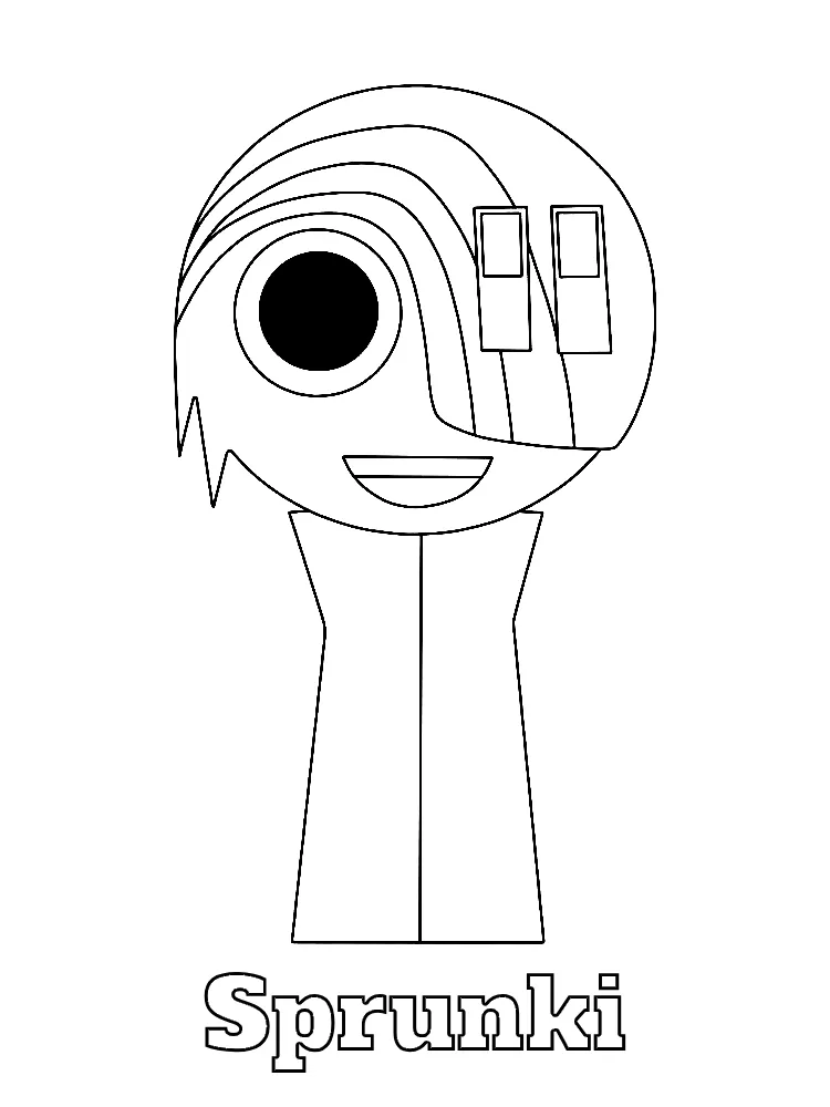 Sprunki Printable Coloring Book Pdf - 15