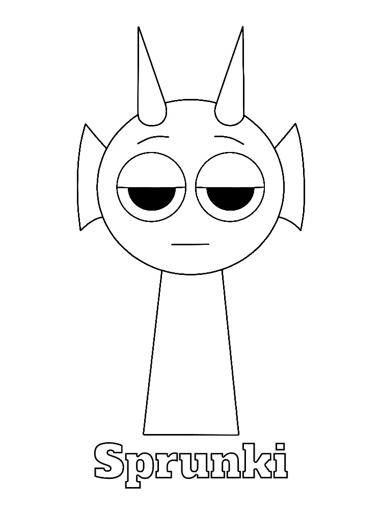Sprunki Printable Coloring Book Pdf - 19