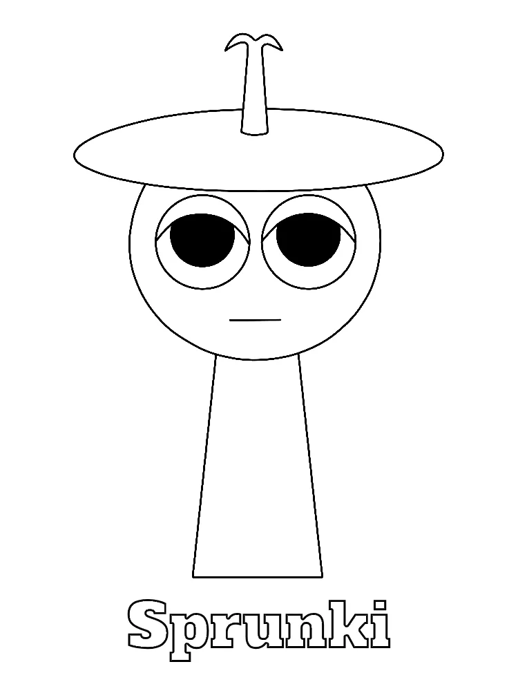 Sprunki Printable Coloring Book Pdf - 20