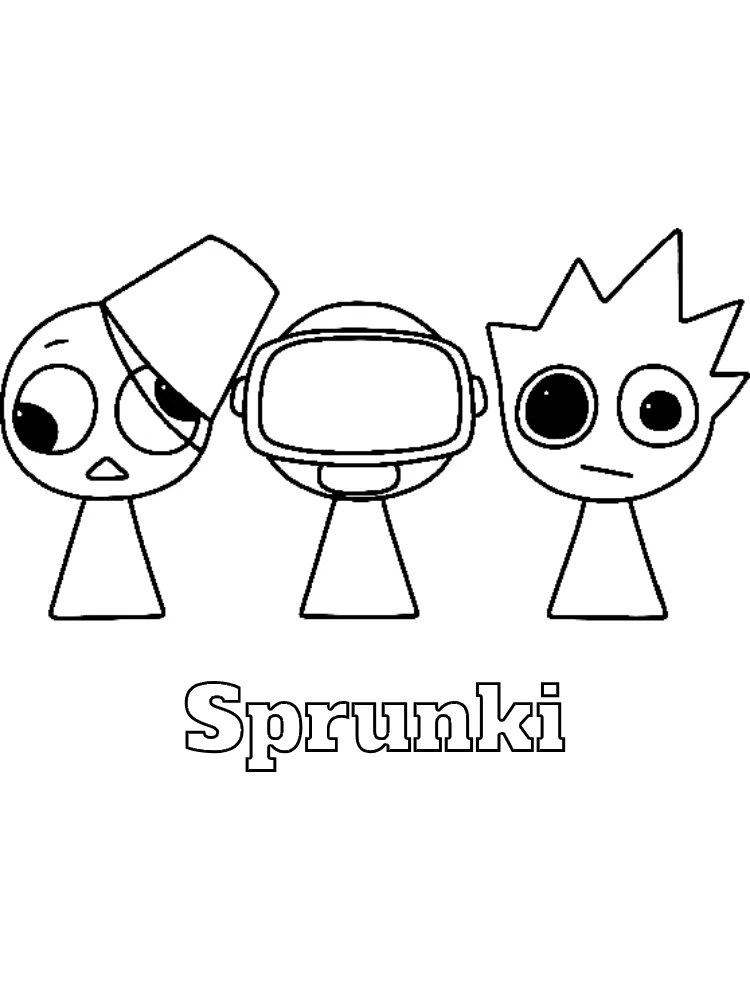 Sprunki Printable Coloring Book Pdf - 21