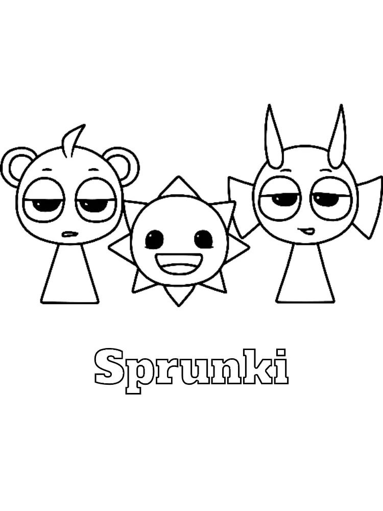 Sprunki Printable Coloring Book Pdf - 22