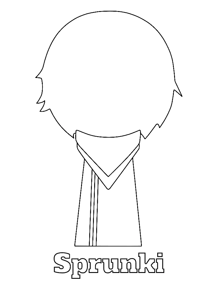 Sprunki Printable Coloring Book Pdf - 2