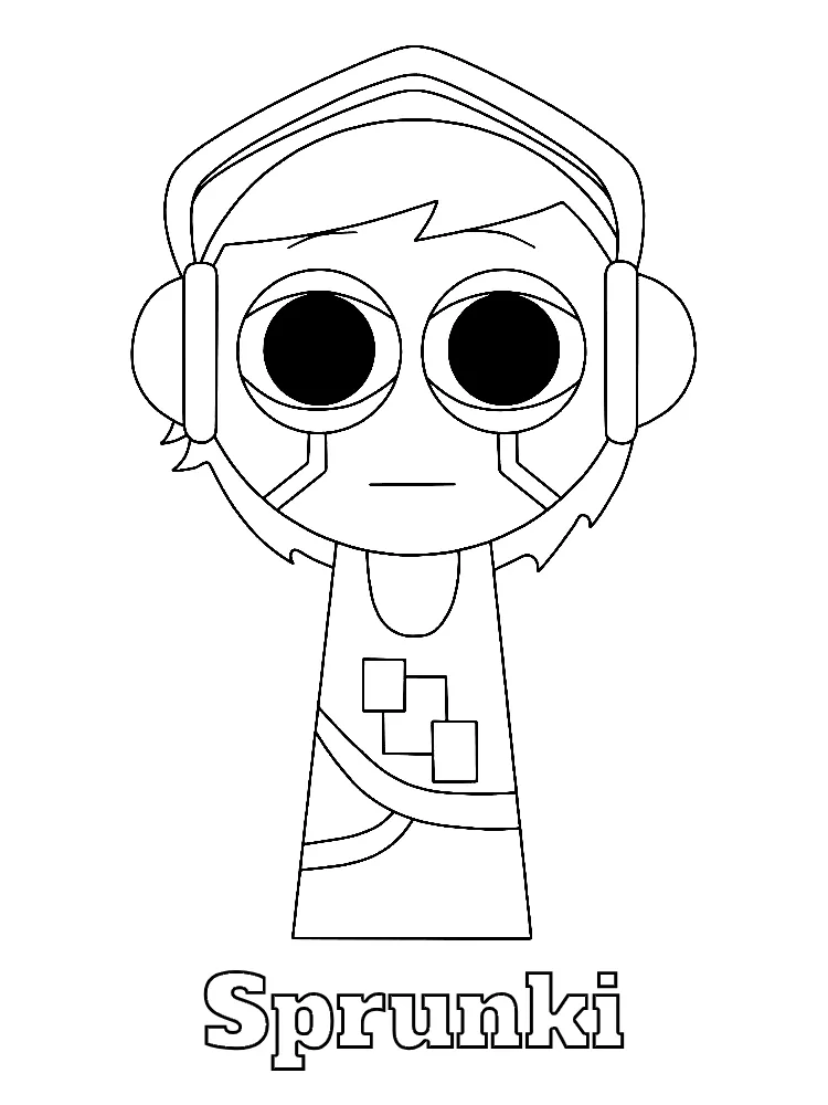 Sprunki Printable Coloring Book Pdf - 26