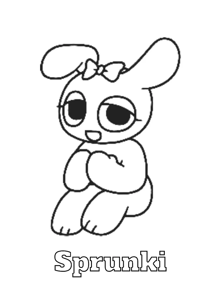 Sprunki Printable Coloring Book Pdf - 30