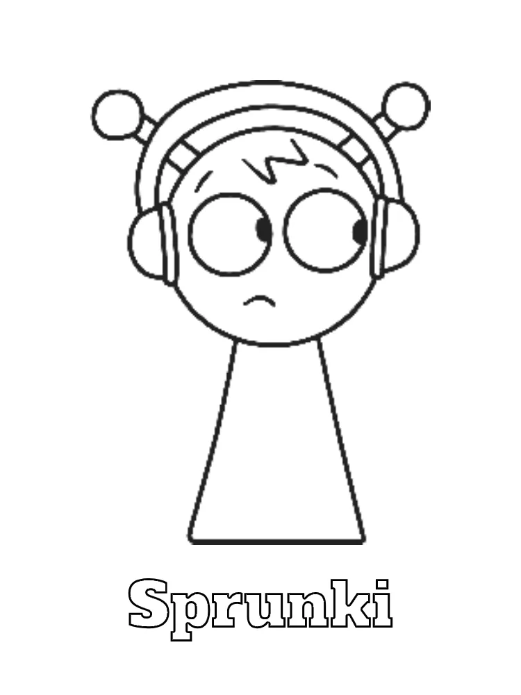 Sprunki Printable Coloring Book Pdf - 31