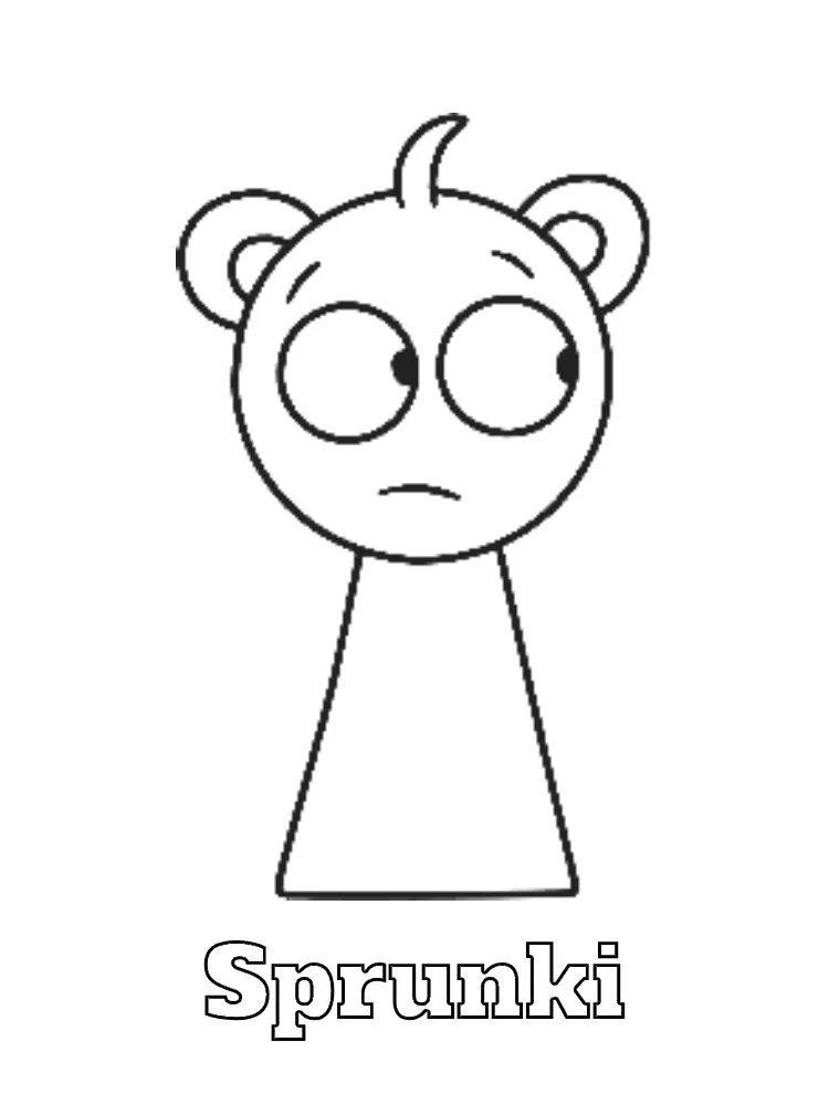 Sprunki Printable Coloring Book Pdf - 33