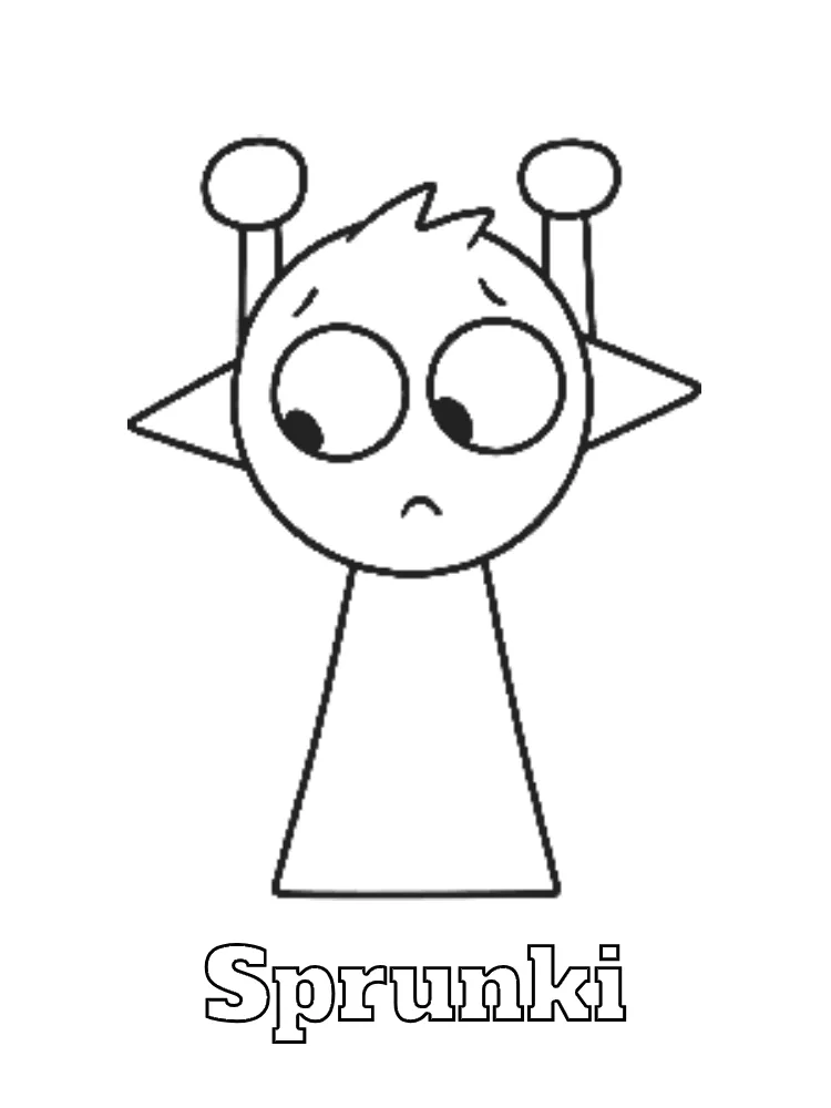 Sprunki Printable Coloring Book Pdf - 35