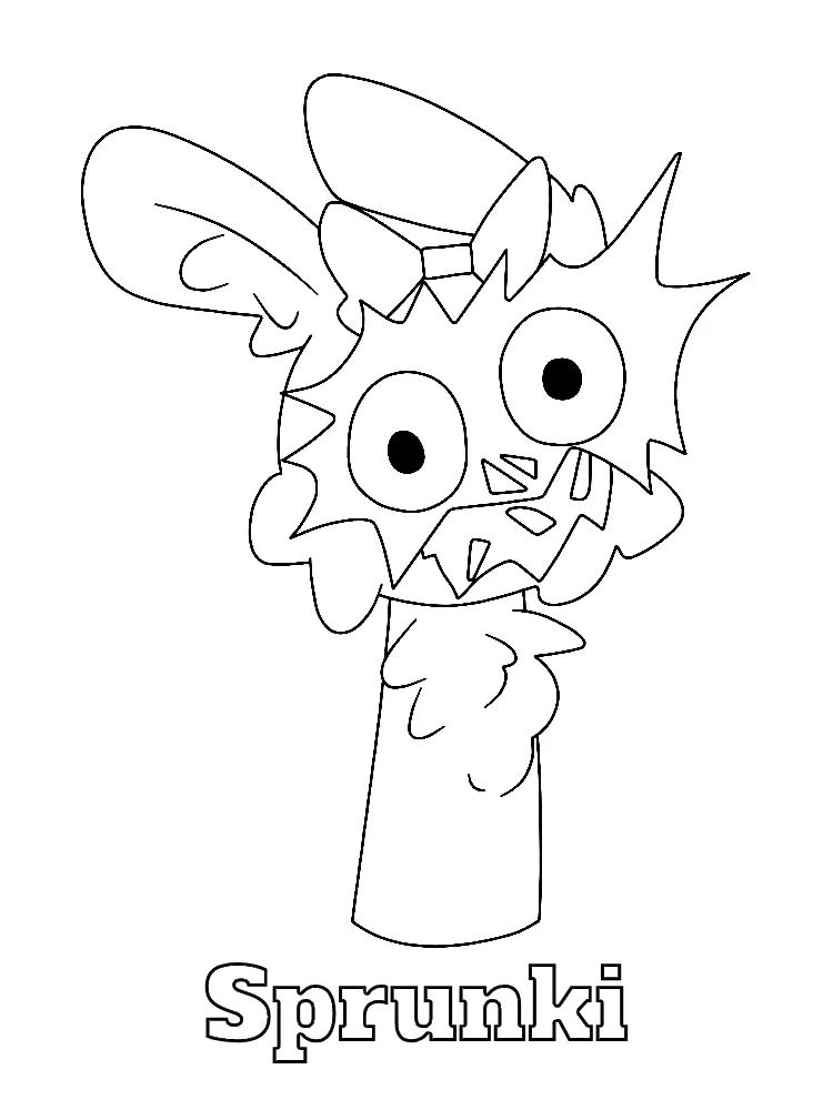 Sprunki Printable Coloring Book Pdf - 41