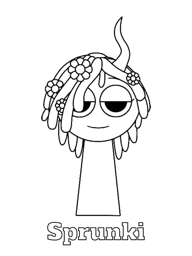 Sprunki Printable Coloring Book Pdf - 1